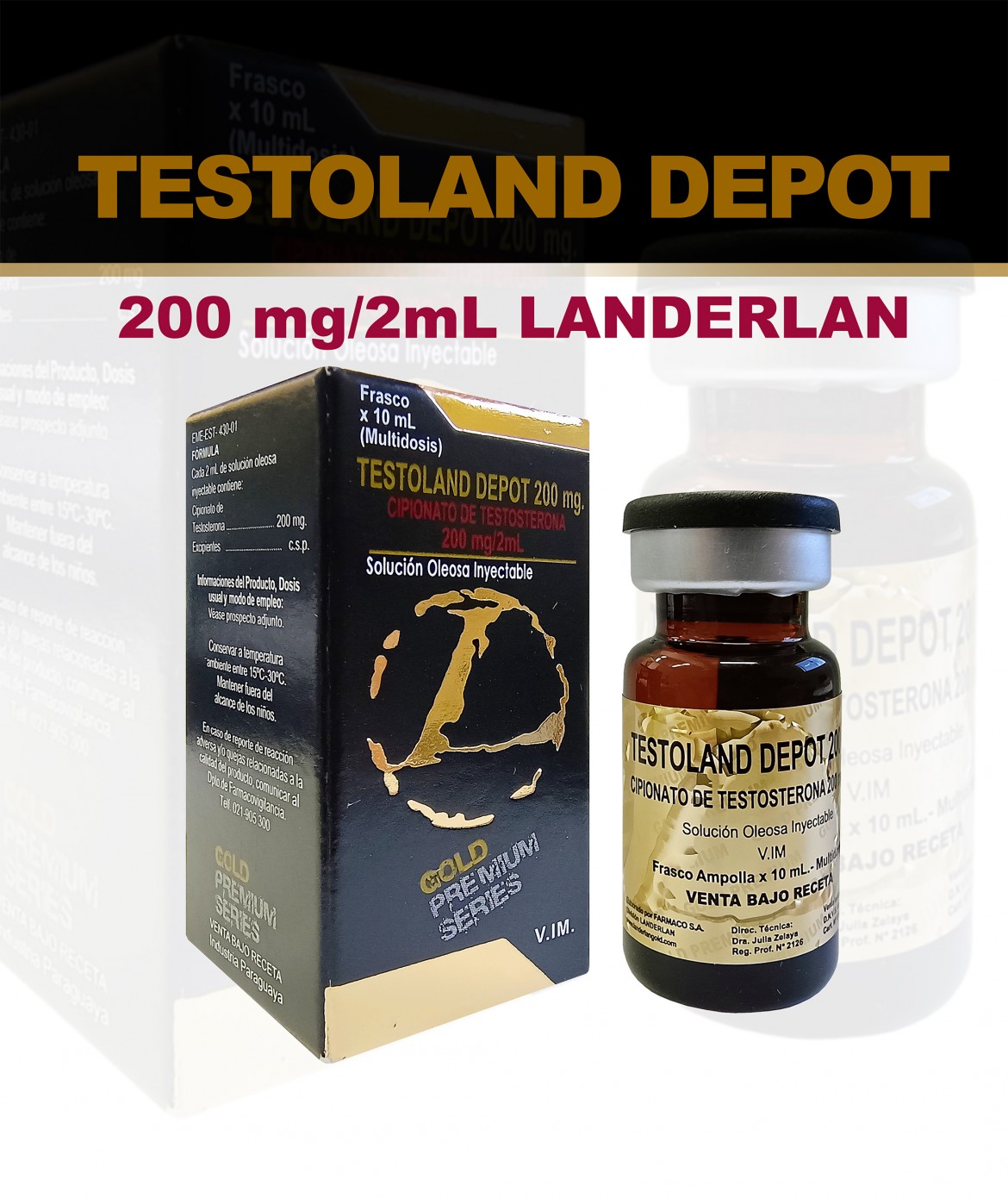 TESTOLAND DEPOT 200 mg/2mL - LANDERLAN GOLD